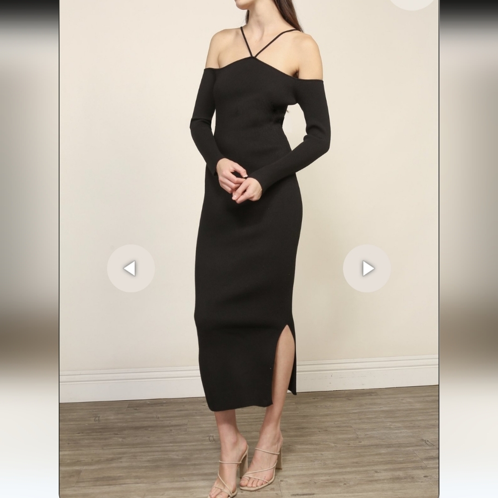 Line & Dot Amanda Sweater Midi Dress
